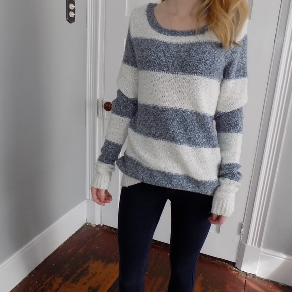 Abercrombie & Fitch Sweaters - A&F Striped Sparkle Sweater